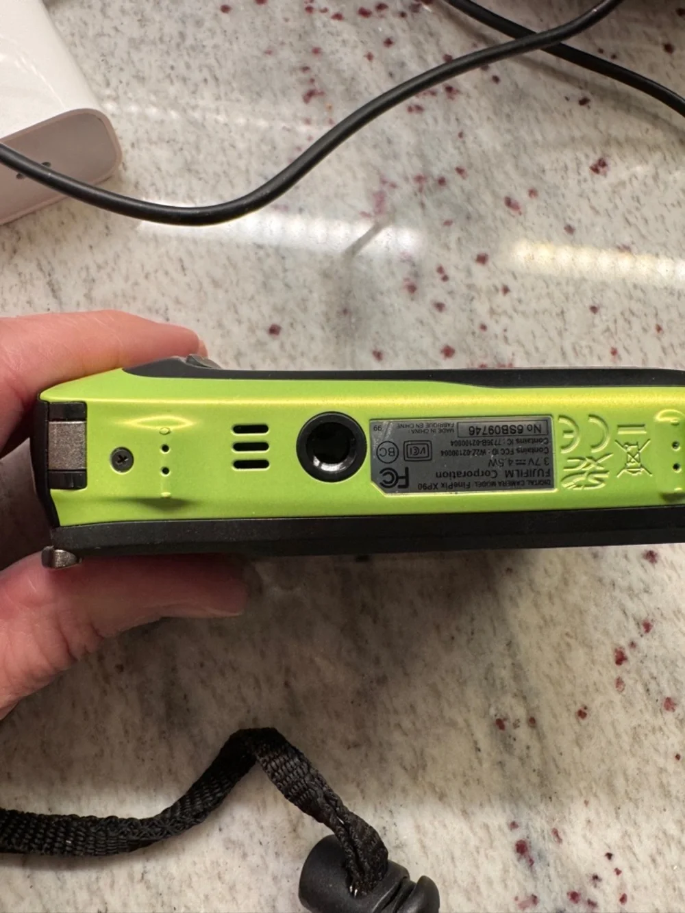 Fujifilm XP90 Series Waterproof Compact Camera in Lime Green and Black